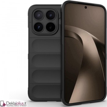 Magic Shield guminis dėklas - juodas (Xiaomi 17T)
